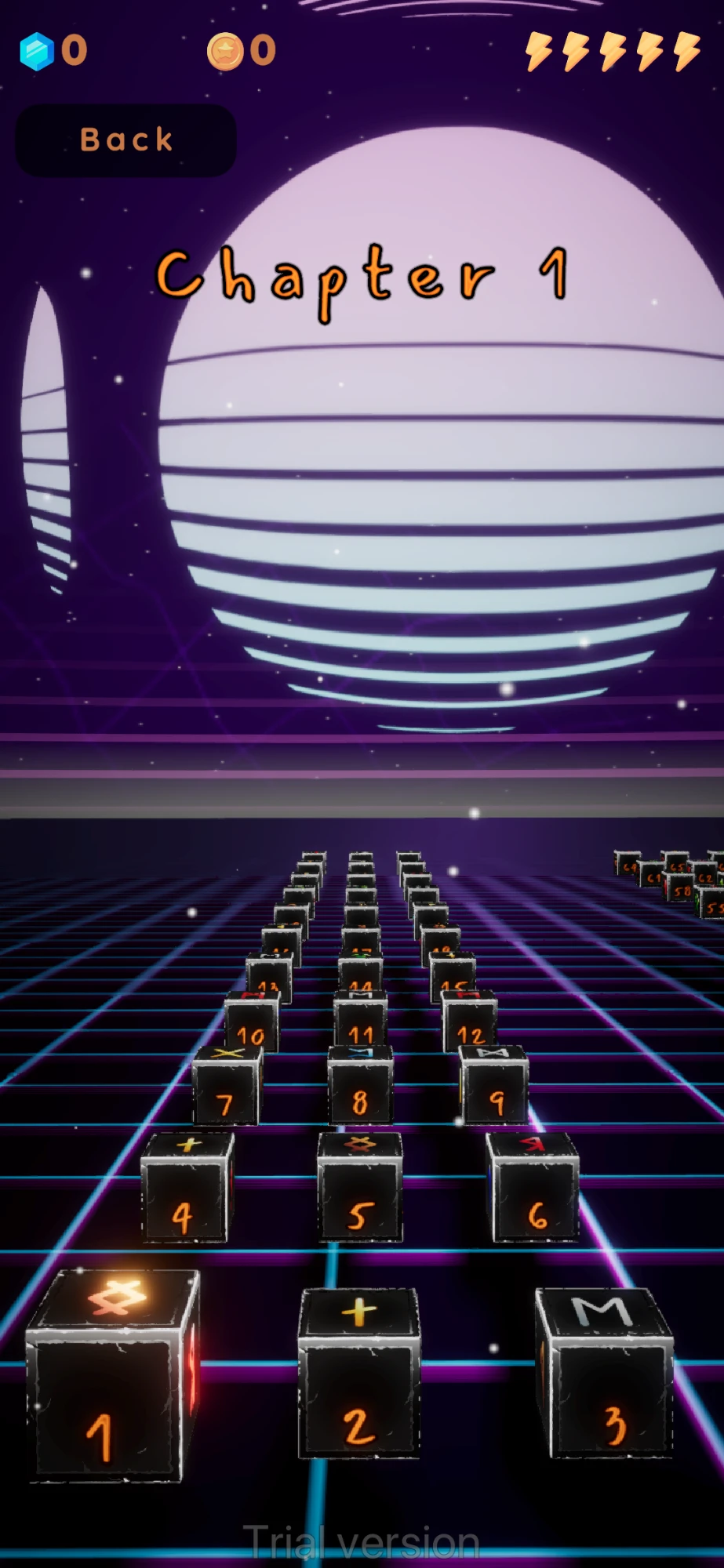 Toony Cubes chapter level select